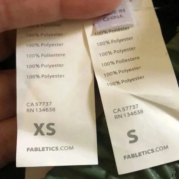 FABLETICS vegan leather shorts smoke green Small New with Tags - Picture 6 of 7